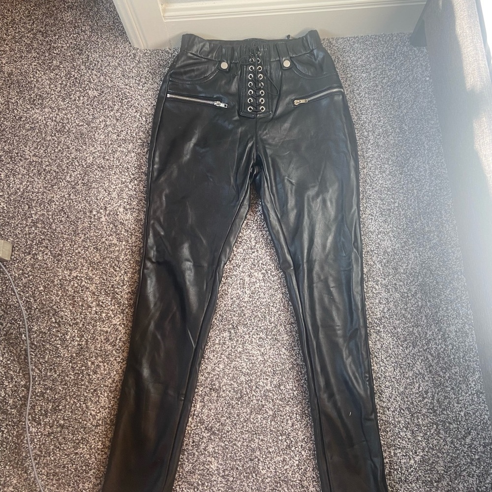 Akira leather pants